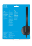 Logitech H340 USB Computer Headset Wired Head-band Office/Call center USB Type-A Black