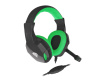 GENESIS ARGON 100 Kõrvaklapid mikrofoniga Wired Head-band Gaming Black, Green