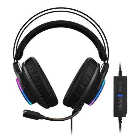 GIGABYTE AORUS H1 headphones/Headset Wired Head-band Gaming USB Type-A Black
