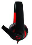 Esperanza EGH300R Kõrvaklapid mikrofoniga Wired Head-band Gaming Black, Red