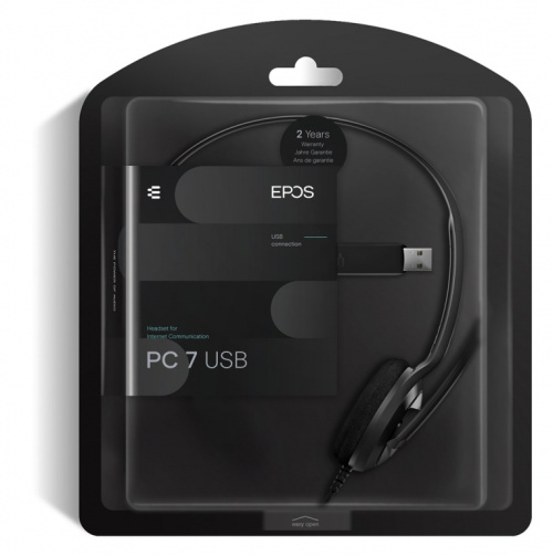 Sennheiser PC 7 USB Kõrvaklapid mikrofoniga Wired Headband Office/Call Centre USB Type-A Black