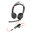 Poly Blackwire 5220 Stereo USB-C Kõrvaklapid mikrofoniga +3.5mm Plug +USB-C/A Adapter (Bulk)