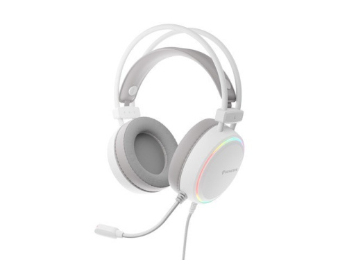 GENESIS NSG-2308 headphones/Kõrvaklapid mikrofoniga Wired Head-band Gaming USB Type-A White