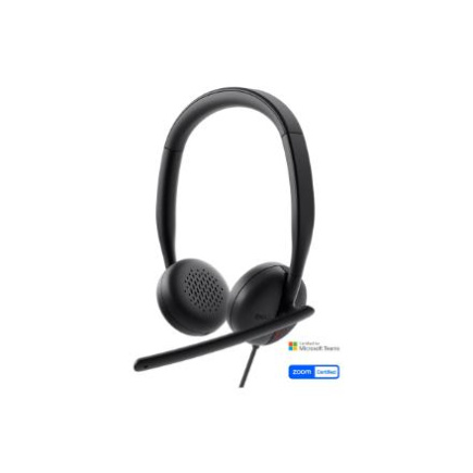 Dell | Headset | WH3024 | Built-in Microphone | USB-C, USB-A | Black