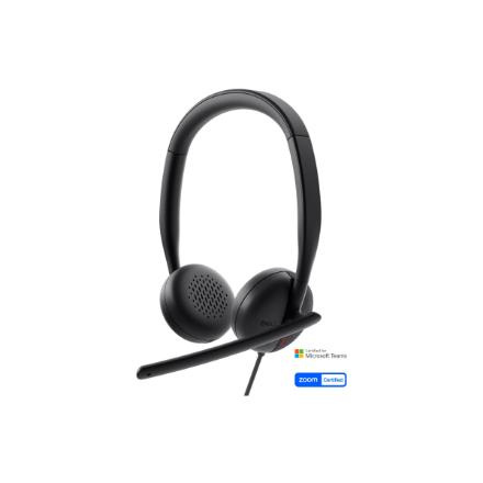 Dell | Headset | WH3024 | Built-in Microphone | USB-C, USB-A | Black