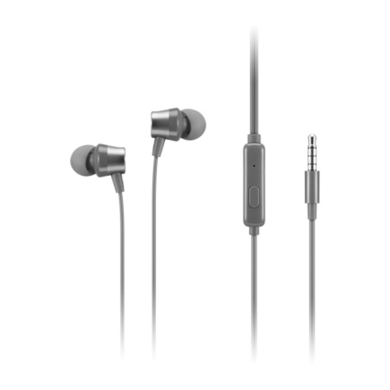 Lenovo 110 in-ear headphones with Mikrofon, GXD1J77354, Grey