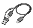 Poly Voyager Focus 2 USB-C-C Kõrvaklapid mikrofoniga +USB-C/A Adapter