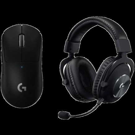 LOGITECH G PRO X Wireless LIGHTSPEED Gaming Mouse and Kõrvaklapid mikrofoniga - BLACK - 2.4GHZ/BT - EMEA29-953