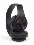 Gembird BHP-LED-01 headphones/Kõrvaklapid mikrofoniga Wired & Wireless Head-band Music/Everyday Micro-USB Bluetooth Must