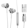 Maxell XC1 USB-C wired headphones with USB-A adapter Белый