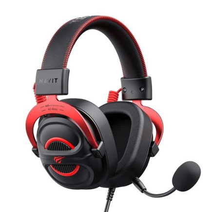 Havit H2002E Pro Kõrvaklapid mikrofoniga Wired Head-band Gaming Must, Red