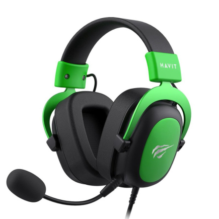 Havit H2002d Kõrvaklapid mikrofoniga Wired Head-band Gaming Must, Green