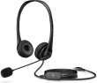 HP Stereo USB Kõrvaklapid mikrofoniga G2 Wired Head-band Office/Call center Must