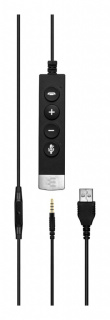 EPOS Sennheiser Headset Impact SC 635 USB-A 3,5mm USBA 3,5mm mono Black silver (1000643)