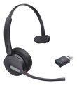 Yealink WH64 Hybrid Mono Teams Kõrvaklapid mikrofoniga Wireless Head-band Office/Call center Micro-USB Bluetooth Must