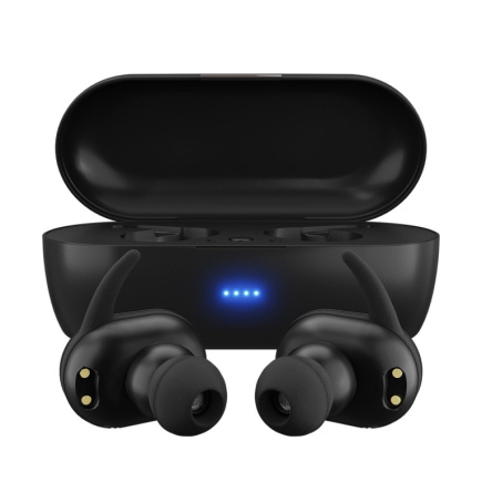 MAXELL MINI DUO Wireless in-ear headphones with charging case Must