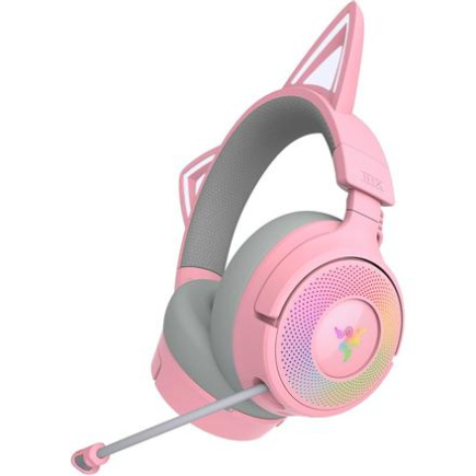 Razer Headset | Kraken Kitty V3 Pro | Wireless/Wired | Over-Ear | Wireless | Quartz RZ04-05170200-R3M1