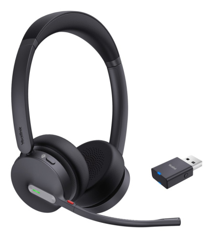 Yealink WH64 Hybrid Dual Teams Kõrvaklapid mikrofoniga Wireless Head-band Office/Call center Micro-USB Bluetooth Must
