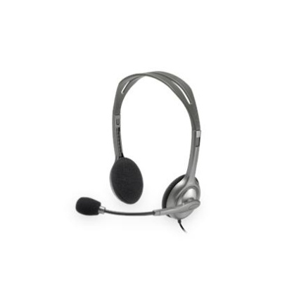 Logitech | Stereo Kõrvaklapid mikrofoniga | H111 | Built-in Mikrofon | 3.5 mm | Grey
