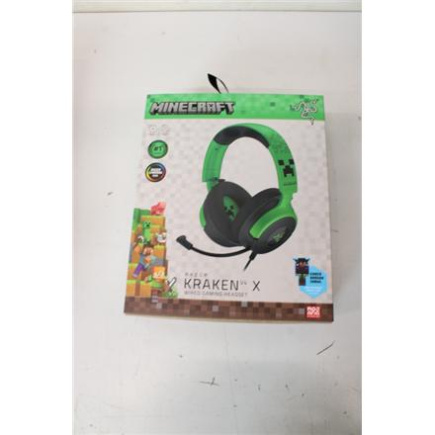 Восстановленный. Razer Kraken V4 X  Gaming Headset, Minecraft Edition, Wired | Razer Gaming Headset | Kraken V4 X | Wired | Over-Ear | Microphone | UNPACKED, DAMAGED PACKAGING | Minecraft Edition RZ04-05180200-R3M1SO
