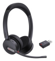 Yealink WH64 Hybrid Dual UC Headset Wireless Head-band Office/Call center Micro-USB Bluetooth Черный