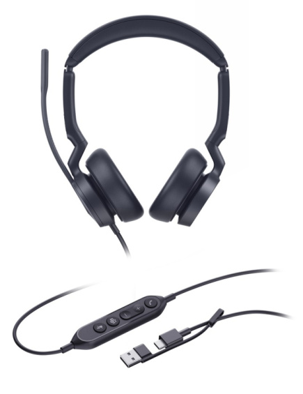 Yealink UH46 Dual Teams USB-C/A Kõrvaklapid mikrofoniga