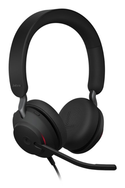 Jabra Evolve2 40 SE Headset Wired Head-band Calls/Music USB Type-C / USB Type-A Черный