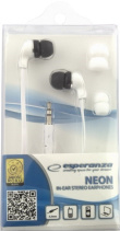 Esperanza EH147W headphones/Headset Wired In-ear Music White