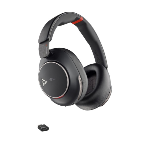 Poly Voyager Surround 85 UC Microsoft Teams Certified USB-C Kõrvaklapid mikrofoniga +USB-C/A Adapter +Charging Stand