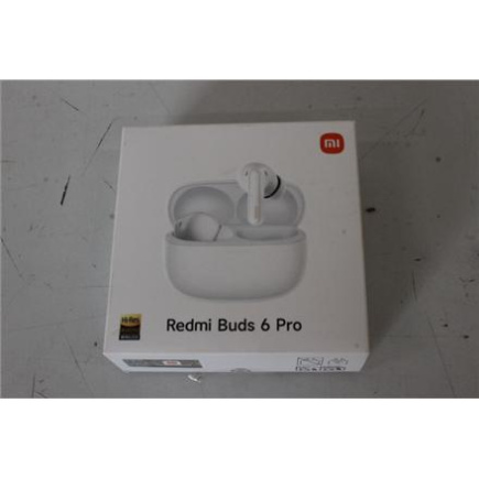 Taastatud. Xiaomi Redmi Buds 6 Pro, Glacier Valge | Xiaomi Redmi Buds 6 Pro | Built-in Mikrofon | Bluetooth | Glacier Valge | UNPACKED, SCRATCHED
