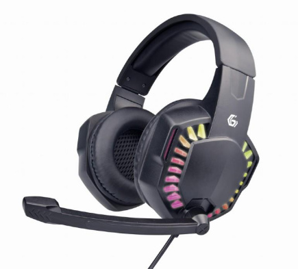 Kõrvaklapid mikrofoniga GAMING/Must GHS-06 GEMBIRD