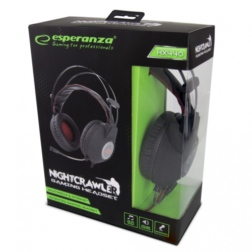 Esperanza Stereo gaming headphones with Microphone nightcrawler