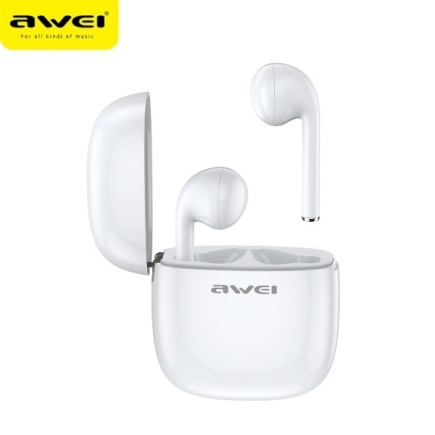 AWEI Earphones Bluetooth T28 TWS+docking Белый