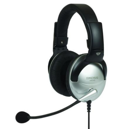 Koss | Headphones | SB45 | Wired | On-Ear | Microphone | Noise canceling | Silver/Черный 195679