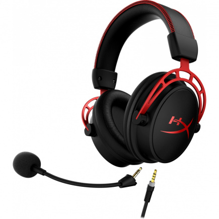 HP HyperX Cloud Alpha Gaming Kõrvaklapid mikrofoniga - Over-Ear - schwarz/rot -