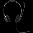 LOGITECH PC960 Corded Stereo Headset Black - USB