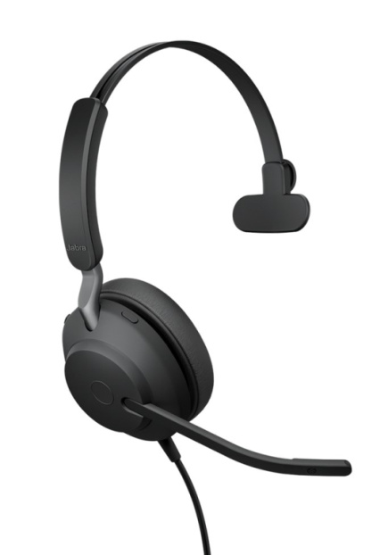 Jabra Evolve2 40 SE Headset Wired Head-band Office/Call center USB Type-C / USB Type-A Черный