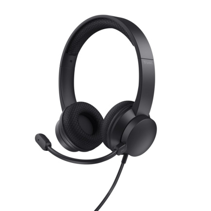 Trust HS-260 Headset Wired Neck-band Office/Call center USB Type-A Черный