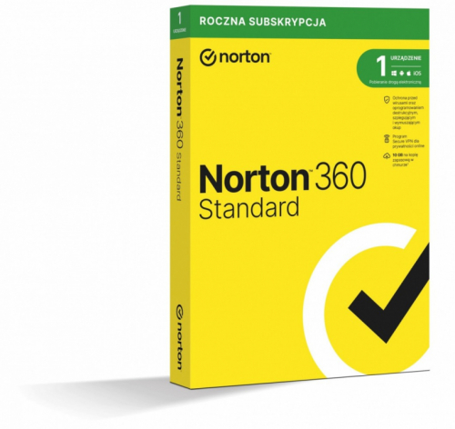 Norton 360 Standard BOX 10GB PL 1User, 1Devices, 12Months 21408666