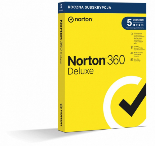 Norton 360 Delux BOX 50GB PL 1User, 5Devices, 12Months 21408667