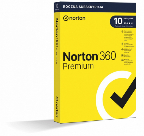 Norton 360 Premium BOX 75GB PL 1User, 10Devices, 12Months 21408749