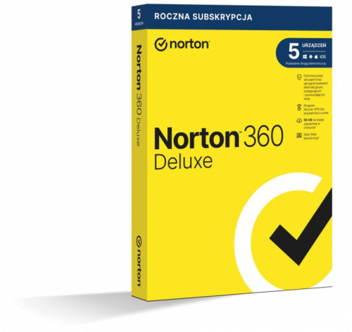 Norton 360 Delux BOX 50GB PL 1User, 5Devices, 12Months 21408667