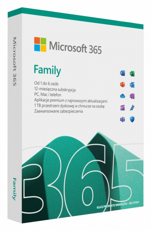 Microsoft M365 Family PL P10 1Y 6U Win/Mac 6GQ-0194