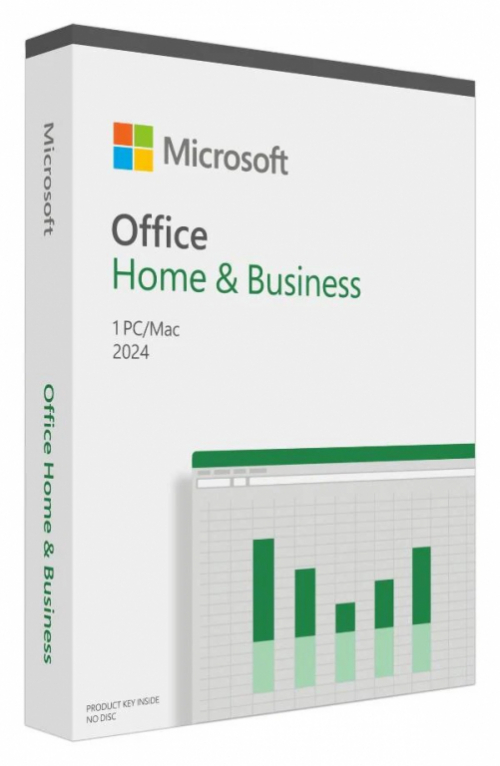 Microsoft Office Home and Business 2024 - Box pack - 1 PC/Mac - medialess - Win, Mac - English - Eurozone 