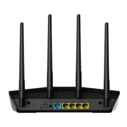 Wireless AX3000 Dual Band WiFi 6 | RT-AX57 | 802.11ax | 2402+574 Mbit/s | 10/100/1000 Mbit/s | Ethernet LAN (RJ-45) ports 4 | Mesh Support Yes | MU-MiMO Yes | No mobile broadband | Antenna type External