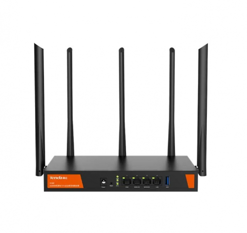 Tenda W30E AX3000 wireless router Gigabit Ethernet Dual-band (2.4 GHz / 5 GHz) Black