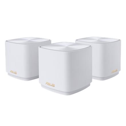 ZenWiFi XD4 Plus (W-3-PK) Wireless-AX1800 (3-pack) | 802.11ax | 1201+574 Mbit/s | 10/100/1000 Mbit/s | Ethernet LAN (RJ-45) ports 1 | Mesh Support Yes | MU-MiMO Yes | No mobile broadband | Antenna type Internal