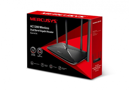 TP-LINK Router Mercusys AC12G AC1200 1xWAN 3xLAN-1Gb