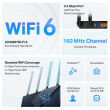 TP-Link Archer AX55 Pro - AX3000 Multi-Gigabit Wi-Fi 6 Router - 2.5G Port, 3x Gigabit, Mesh, 4x antennas