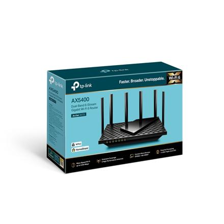 Archer AX73 | 802.11ax | 4804+574 Mbit/s | 10/100/1000 Mbit/s | Ethernet LAN (RJ-45) ports 4 | Mesh Support No | MU-MiMO Yes | No mobile broadband | Antenna type 6xExternal | 1× USB 3.0